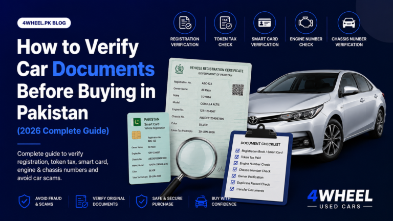 How to Verify Car Documents Before Buying in Pakistan (2026 Complete Guide)