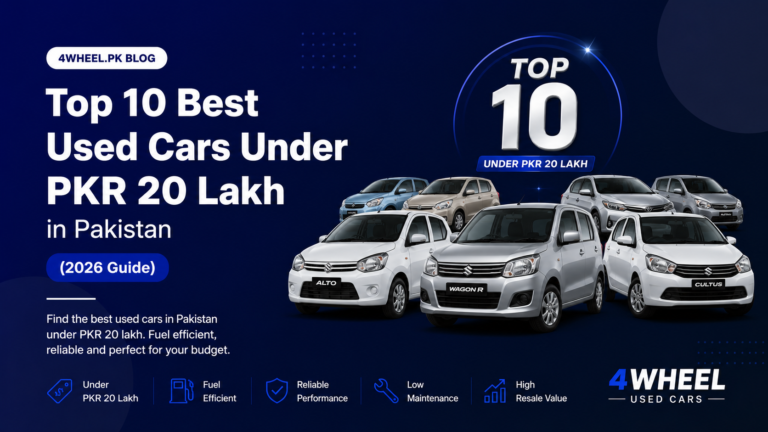 Top 10 Best Used Cars Under PKR 20 Lakh in Pakistan (2026 Guide)