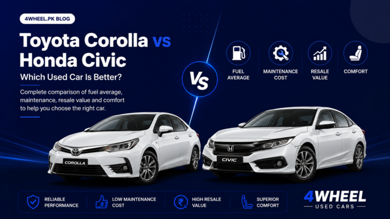 Toyota Corolla vs Honda Civic – Which Used Car Is Better?Focus: Fuel average, maintenance, resale, comfort.