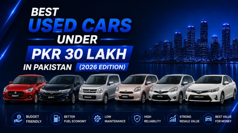 Best Used Cars Under PKR 30 Lakh in Pakistan (2026 Edition)