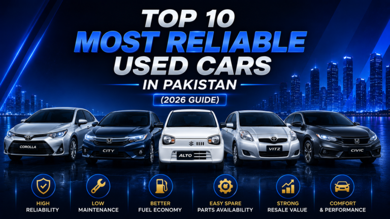 Top 10 Most Reliable Used Cars in Pakistan (2026 Guide)